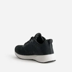Skechers Baskets^Tennis e mesh pailleté NOIR