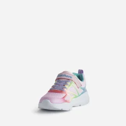 Skechers Baskets^Tennis rose et fluo arc-en-ciel MULTICOLORE