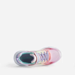 Skechers Baskets^Tennis rose et fluo arc-en-ciel MULTICOLORE