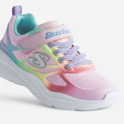 Skechers Baskets^Tennis rose et fluo arc-en-ciel MULTICOLORE