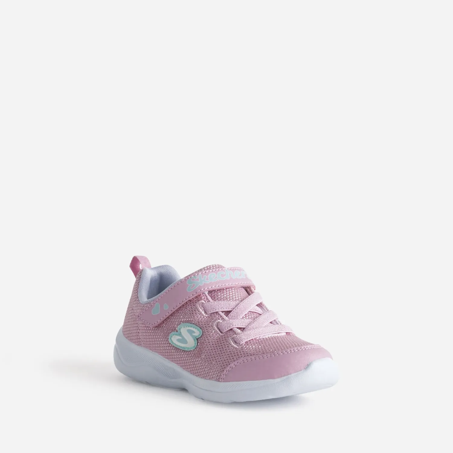 Skechers Baskets^Tennis mesh pailleté ROSE