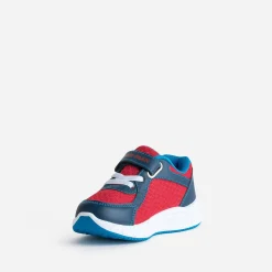 703 Baskets^Tennis SPIDER-MAN , bleu et rouge à semelle lumineuse MARINE