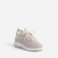 Tbs Baskets^Tennis beige effet tricoté BLANC