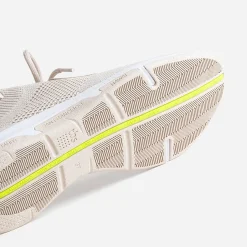 Tbs Baskets^Tennis beige effet tricoté BLANC