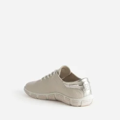 Tbs Baskets^Tennis en cuir à semelle bicolore BEIGE