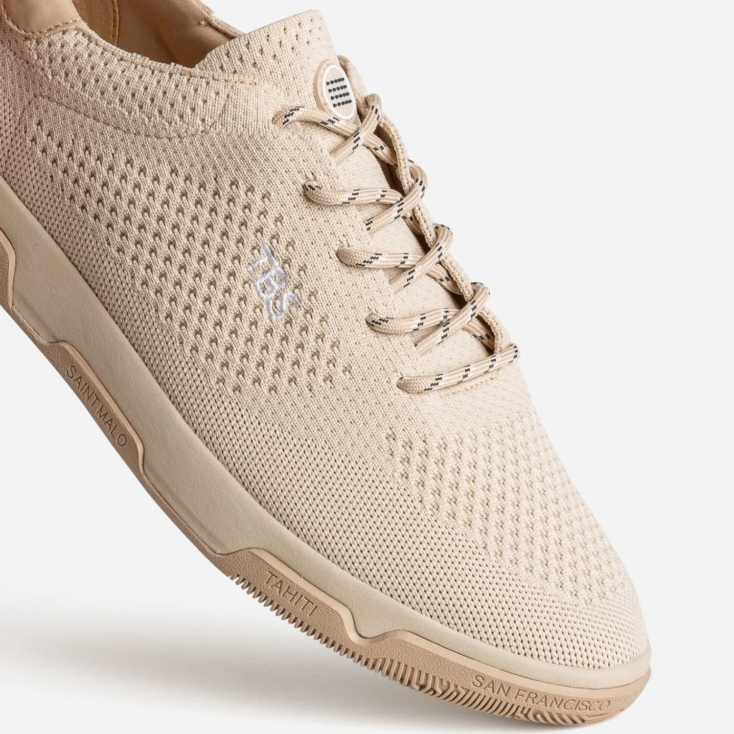 Tbs Toiles^Tennis en mesh BEIGE