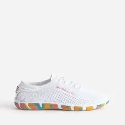 Tbs Baskets^Tennis he en mesh semelle camouflage BLANC