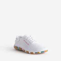 Tbs Baskets^Tennis he en mesh semelle camouflage BLANC