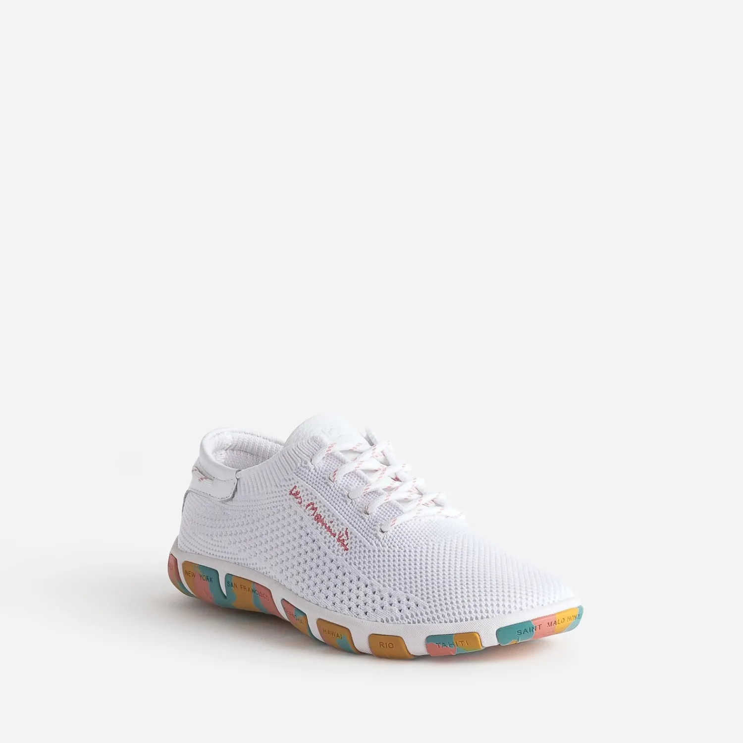 Tbs Baskets^Tennis he en mesh semelle camouflage BLANC