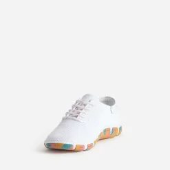 Tbs Baskets^Tennis he en mesh semelle camouflage BLANC