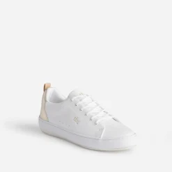 Tbs Baskets^Tennis he et or en cuir BLANC