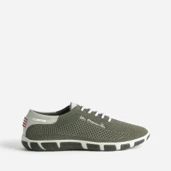 Tbs Baskets^Tennis bordeaux en mesh KAKI
