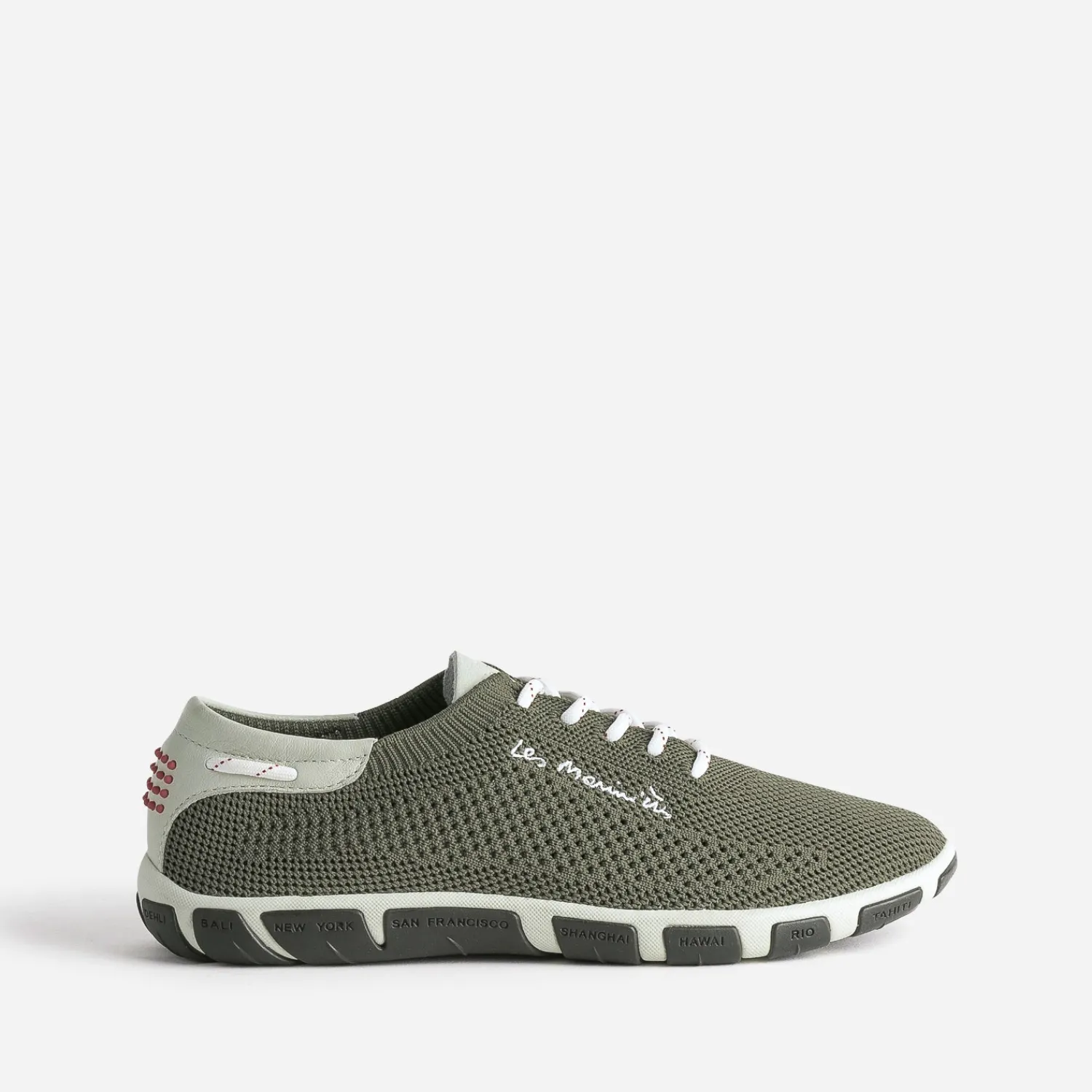Tbs Baskets^Tennis bordeaux en mesh KAKI