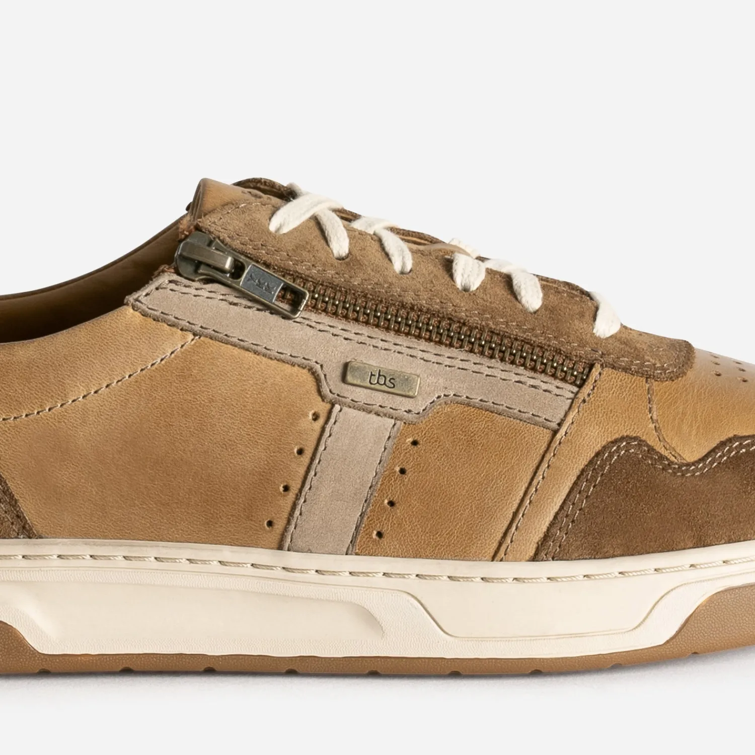 Tbs Baskets/Tennis^Tennis en cuir CAMEL