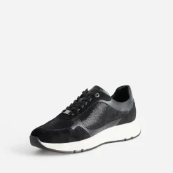 Tbs Baskets^Tennis e en cuir NOIR