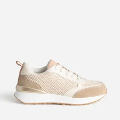 Texto Baskets^Tennis bi-matière BEIGE