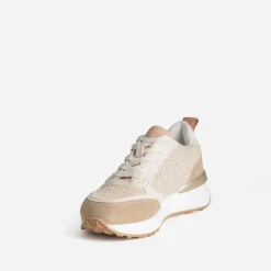 Texto Baskets^Tennis bi-matière BEIGE