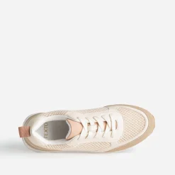 Texto Baskets^Tennis bi-matière BEIGE