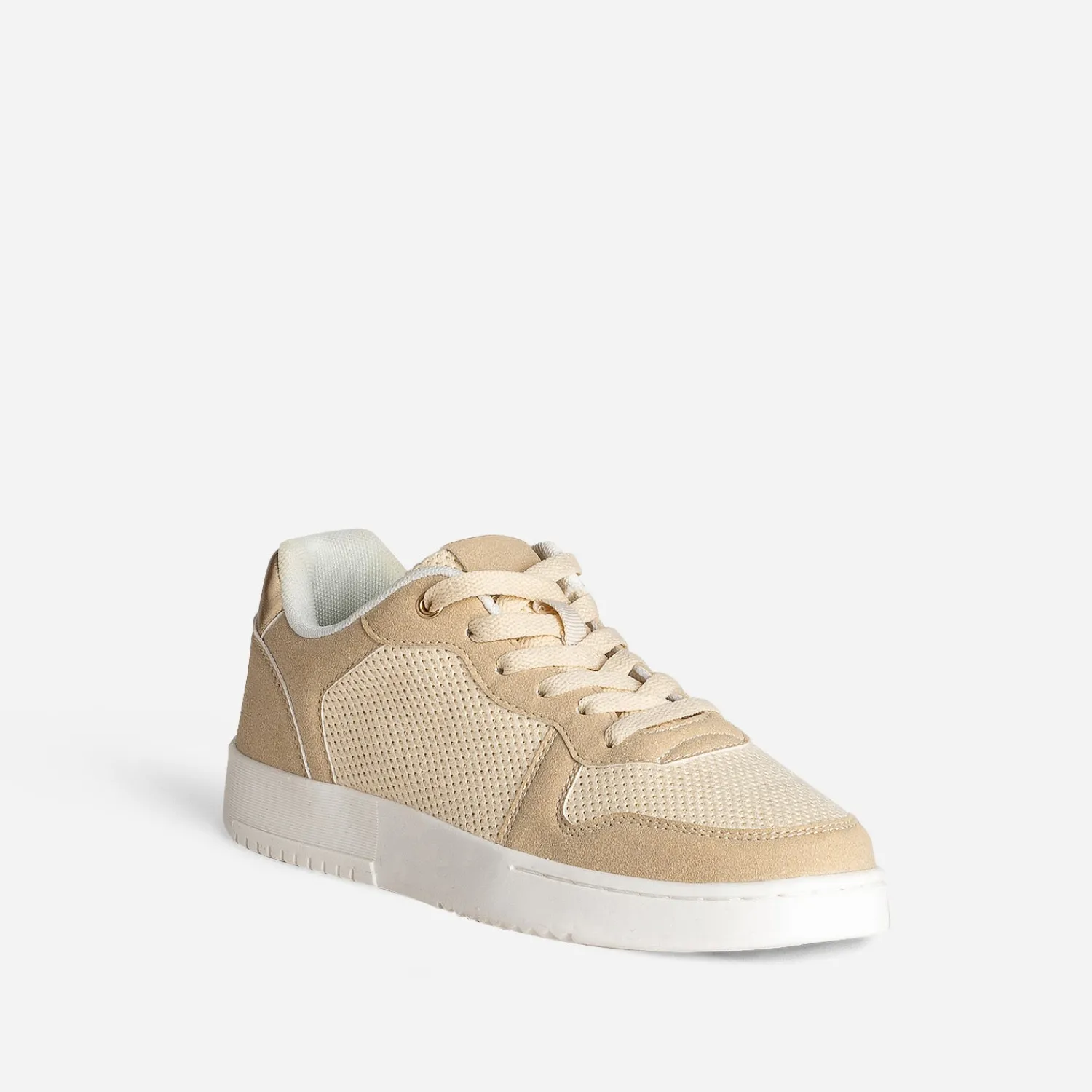Texto Baskets^Tennis et doré irisé BEIGE