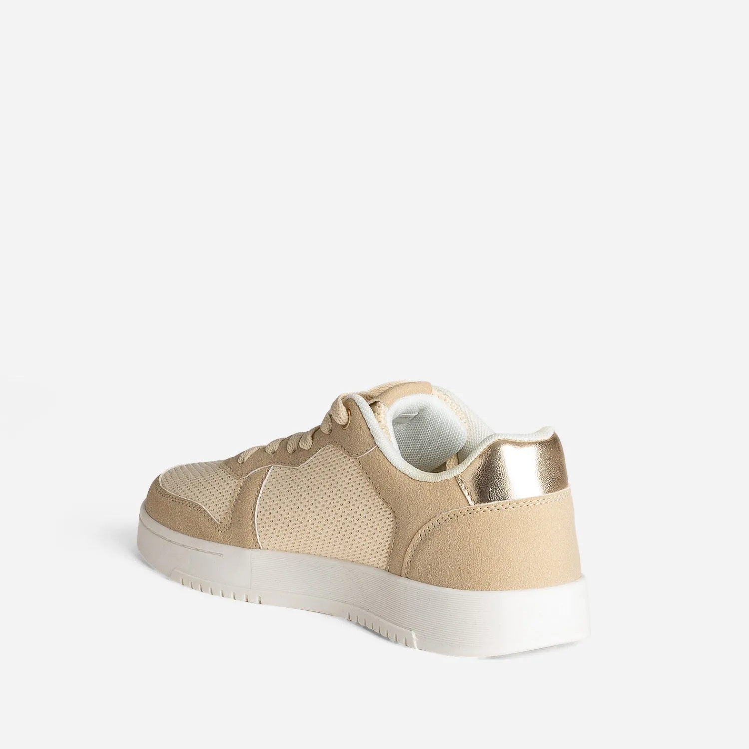 Texto Baskets^Tennis et doré irisé BEIGE