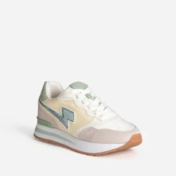 Texto Baskets^Tennis , beige, jaune, vert BLANC