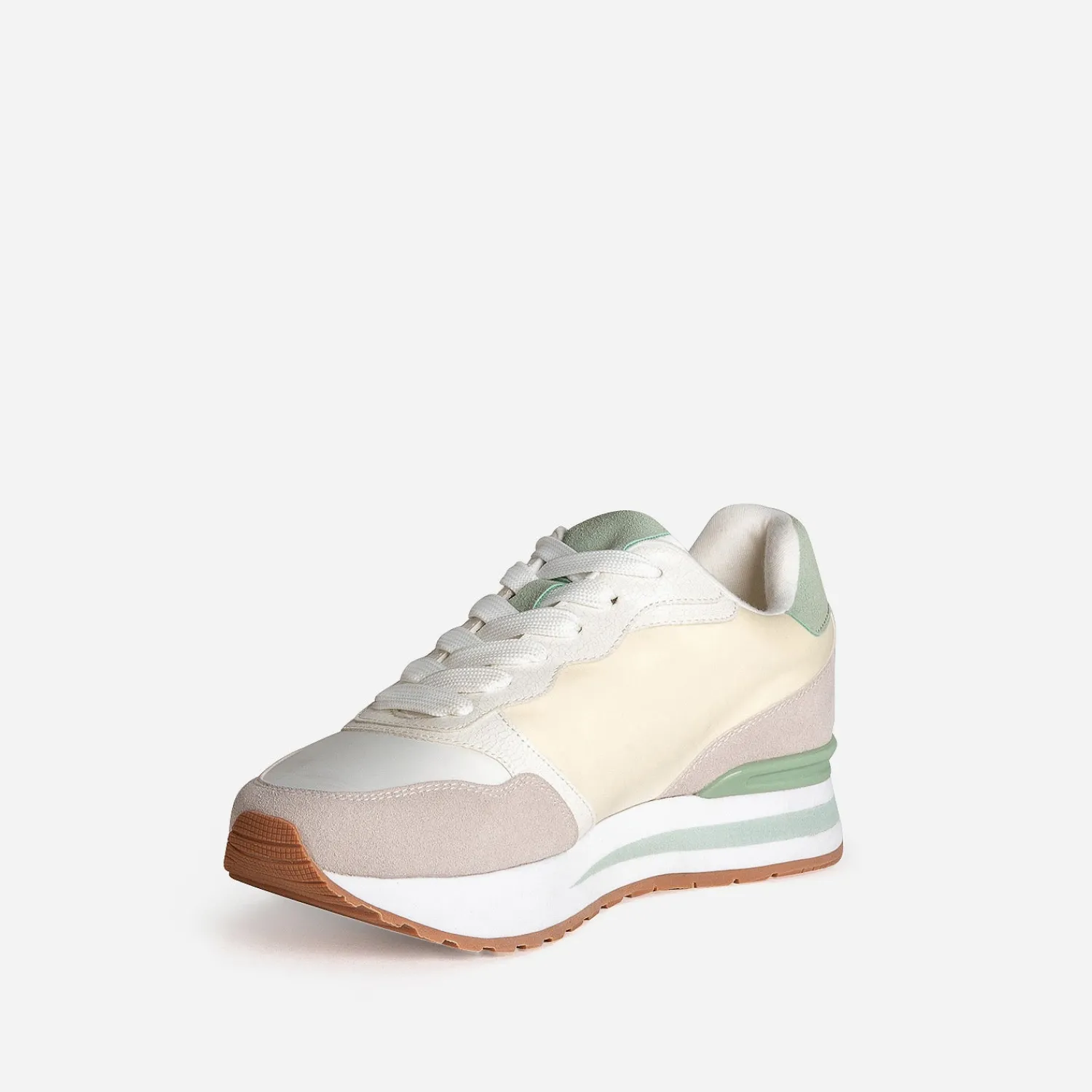 Texto Baskets^Tennis , beige, jaune, vert BLANC