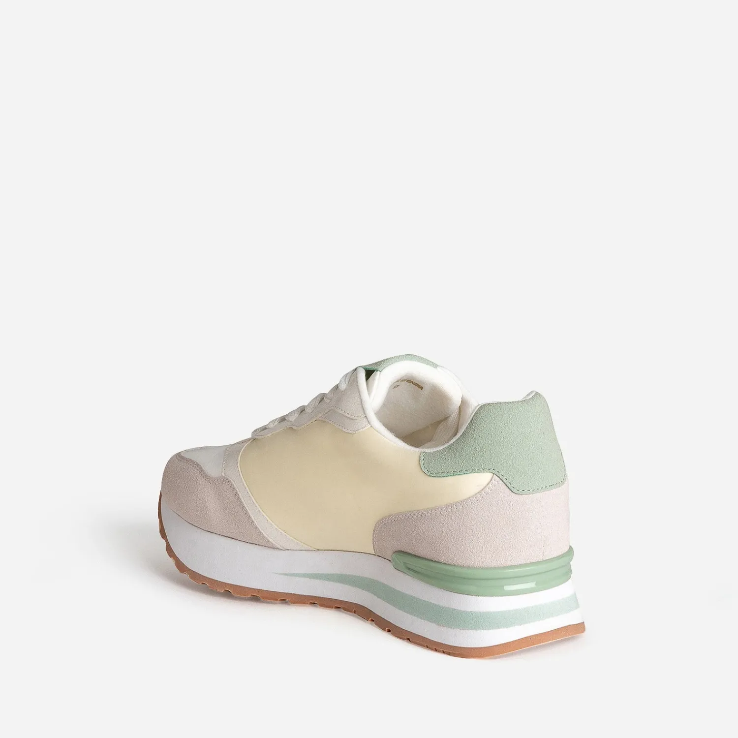Texto Baskets^Tennis , beige, jaune, vert BLANC