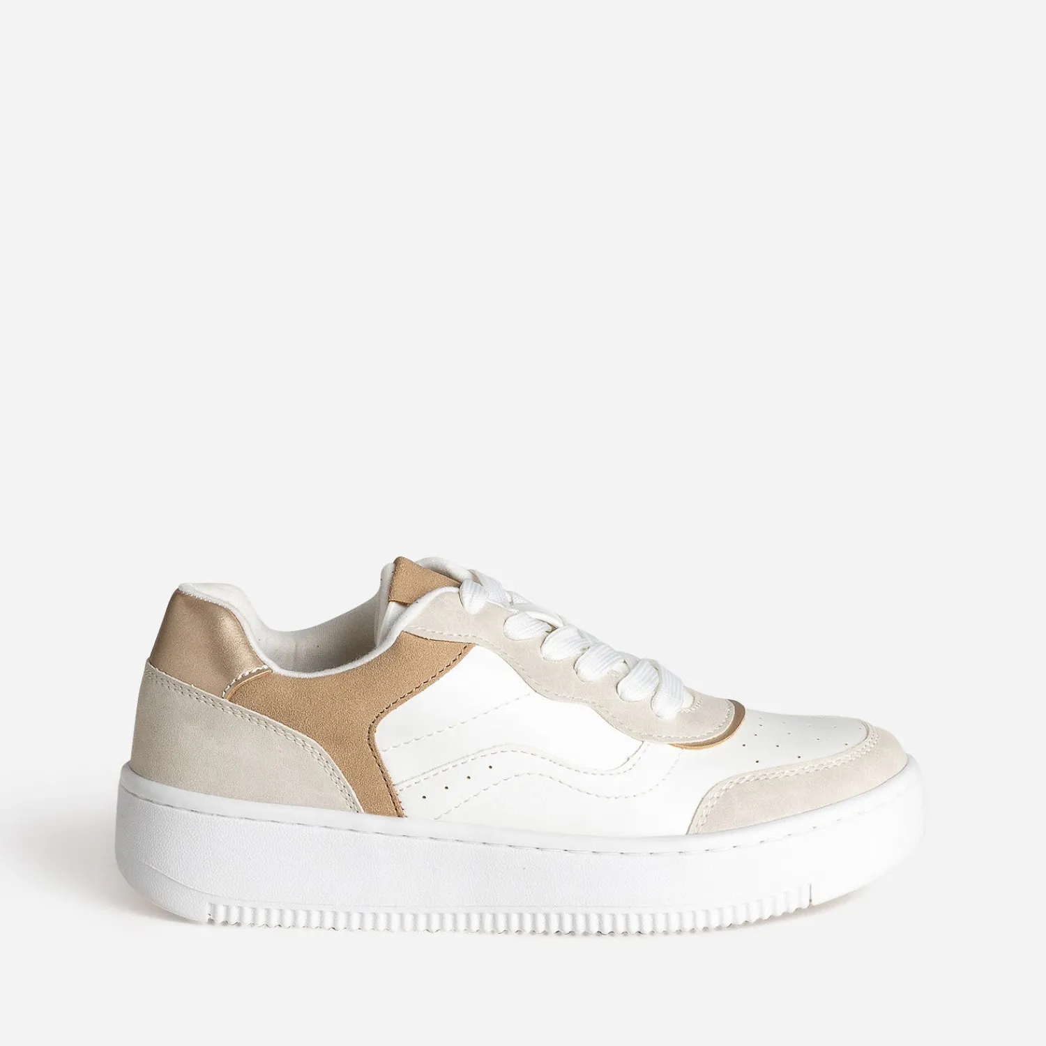 Texto Baskets^Tennis , gris, beige BLANC