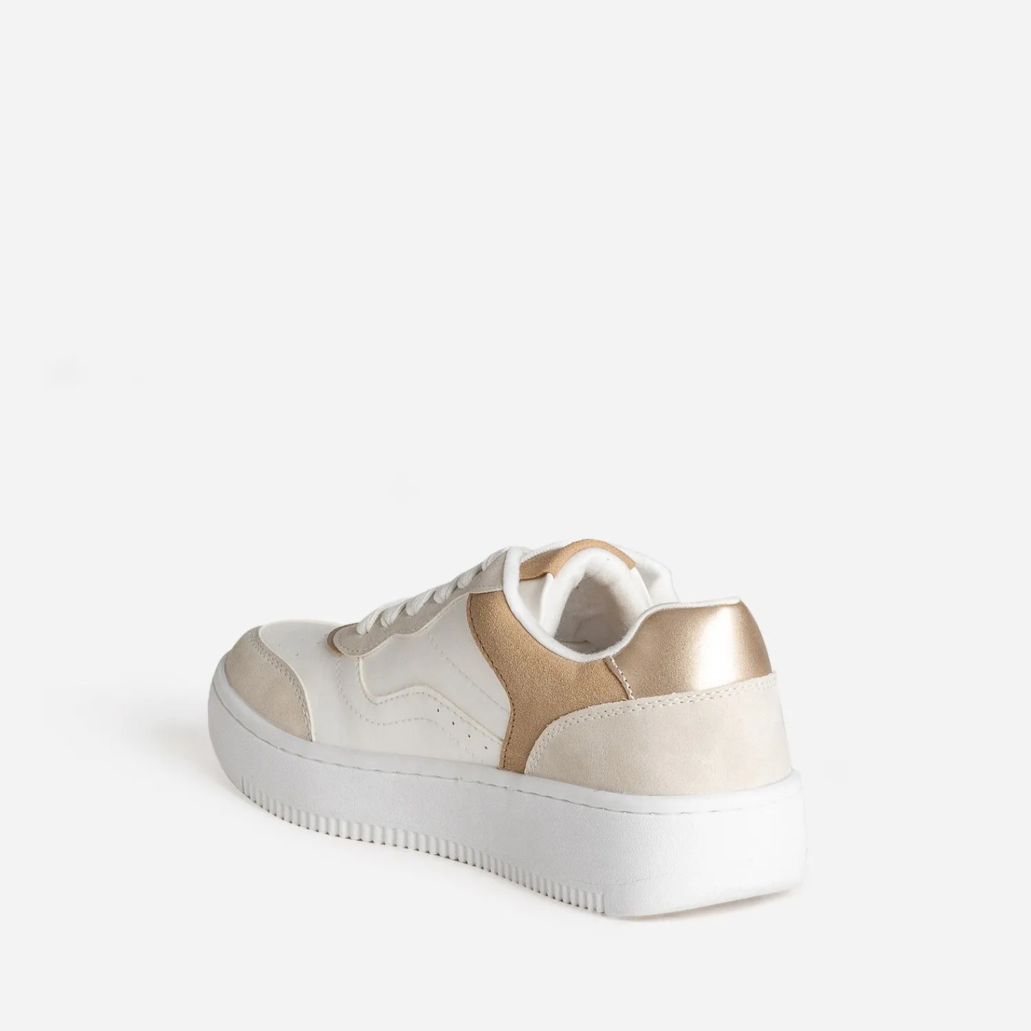 Texto Baskets^Tennis , gris, beige BLANC