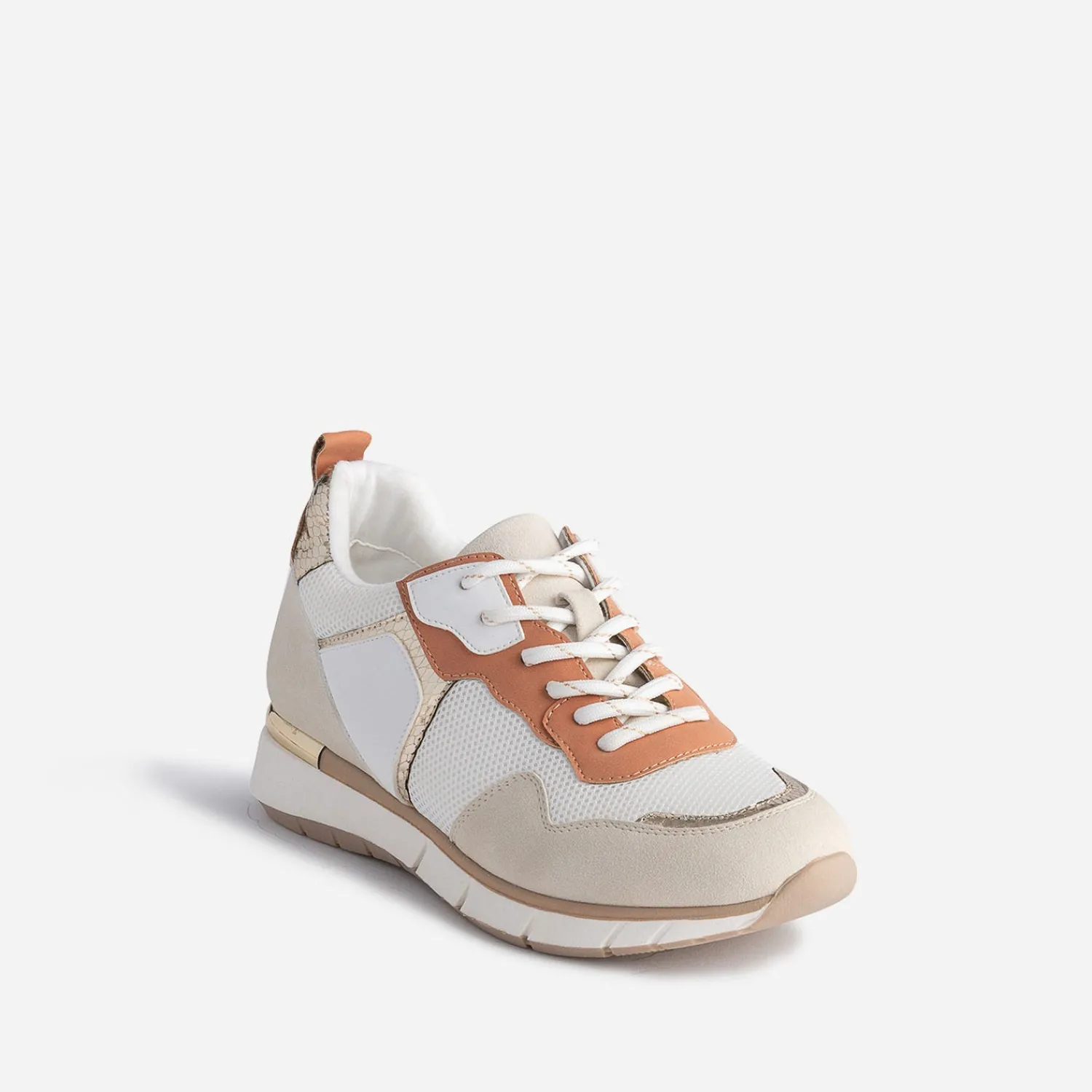 Texto Baskets^Tennis he, beige, terracotta et or BLANC