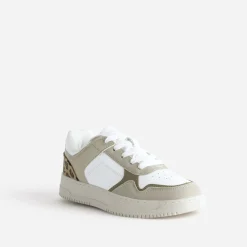Texto Baskets^Tennis he, beige, effet léopard BLANC