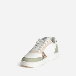 Texto Baskets^Tennis he, beige et verte BLANC
