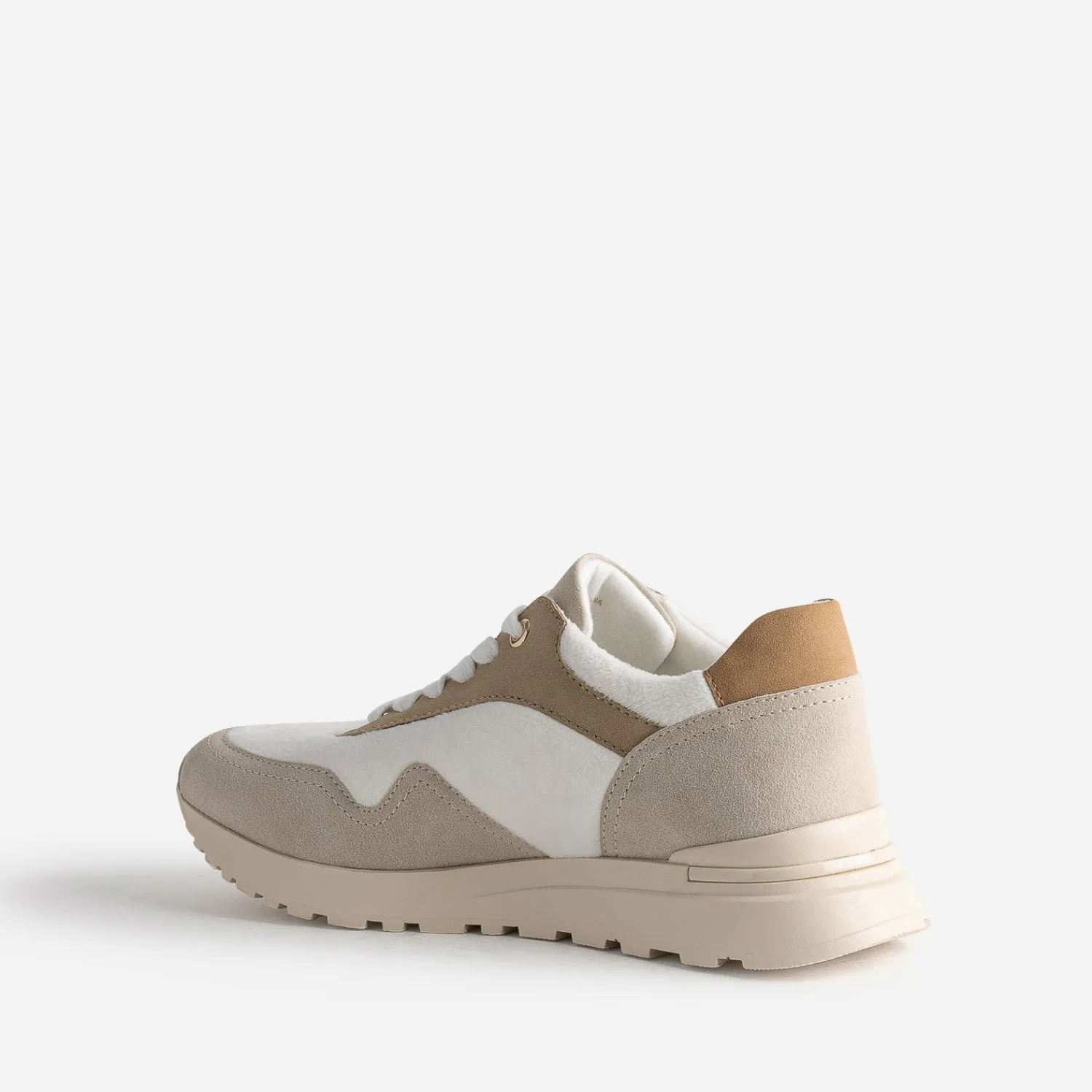 Texto Baskets^Tennis he, beige et camel BLANC