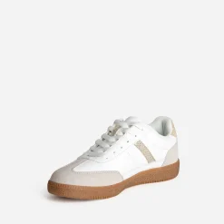 Texto Baskets^Tennis he et taupe BLANC