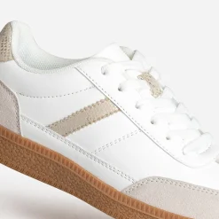 Texto Baskets^Tennis he et taupe BLANC