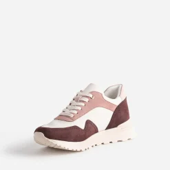 Texto Baskets^Tennis , écru et rose BORDEAUX