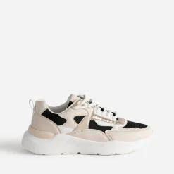 Texto Baskets^Tennis e, beige, blanche et dorée NOIR
