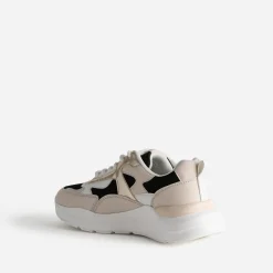 Texto Baskets^Tennis e, beige, blanche et dorée NOIR