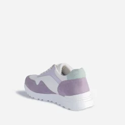 Texto Baskets^Tennis parme, blanche, verte MULTICOLORE