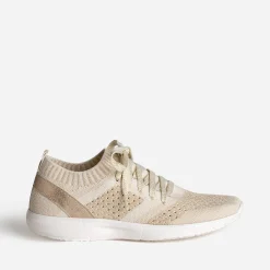 Eram Baskets^Tennis-chaussette et doré tricotée éco-conçue BEIGE