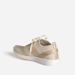 Eram Baskets^Tennis-chaussette et doré tricotée éco-conçue BEIGE
