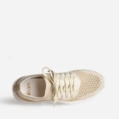 Eram Baskets^Tennis-chaussette et doré tricotée éco-conçue BEIGE