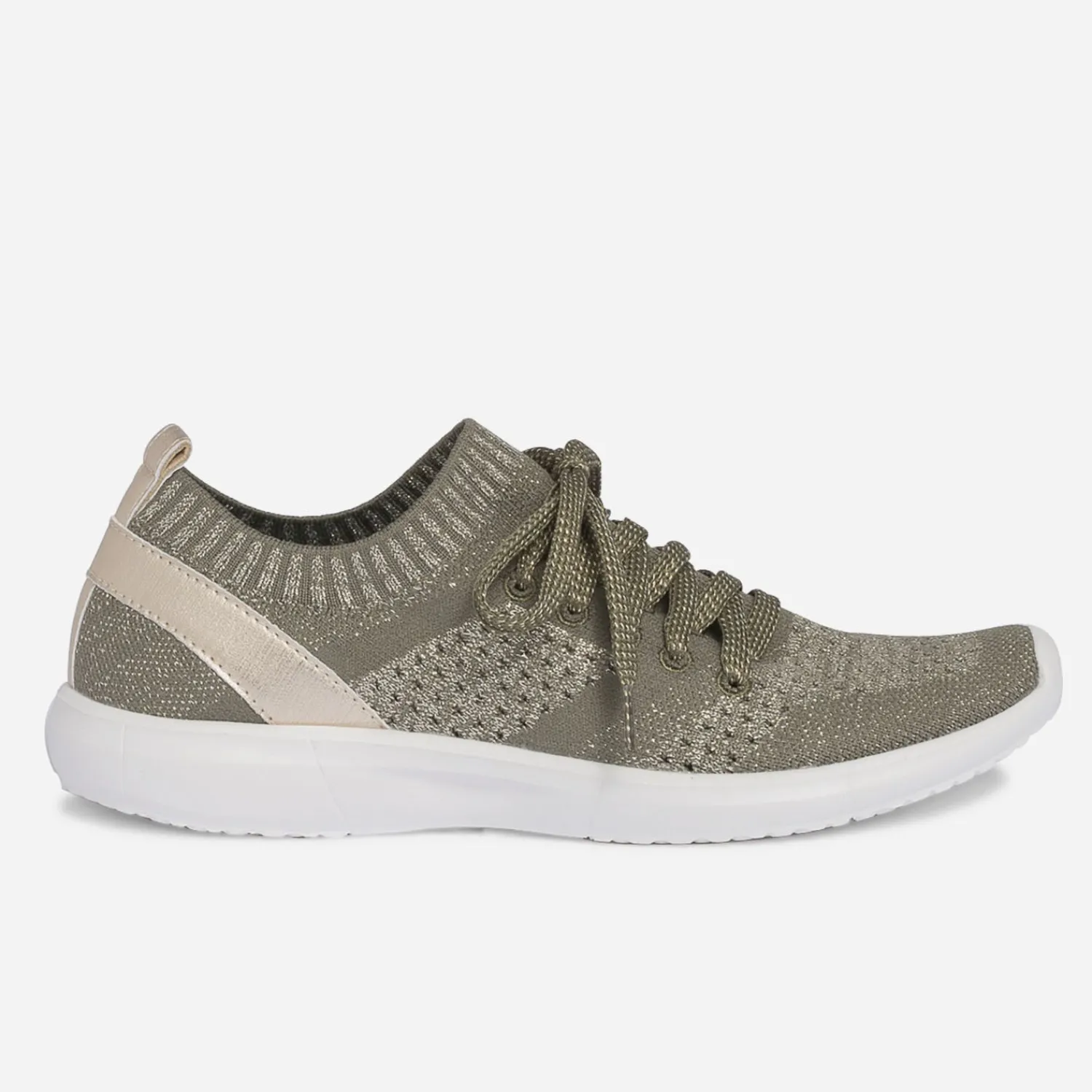Eram Baskets^Tennis-chaussette et or tricotée KAKI