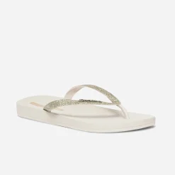 IPANEMA Mules/Tongs^Tong à brides pailletées BEIGE