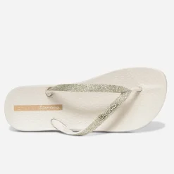 IPANEMA Mules/Tongs^Tong à brides pailletées BEIGE