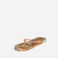 IPANEMA Mules/Tongs^Tong marron imprimé léopards IMPRIME
