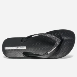 IPANEMA Mules/Tongs^Tong e à brides pailletées NOIR