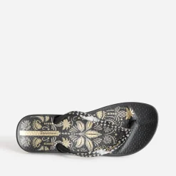 IPANEMA Mules/Tongs^Tong e imprimé tatouage NOIR