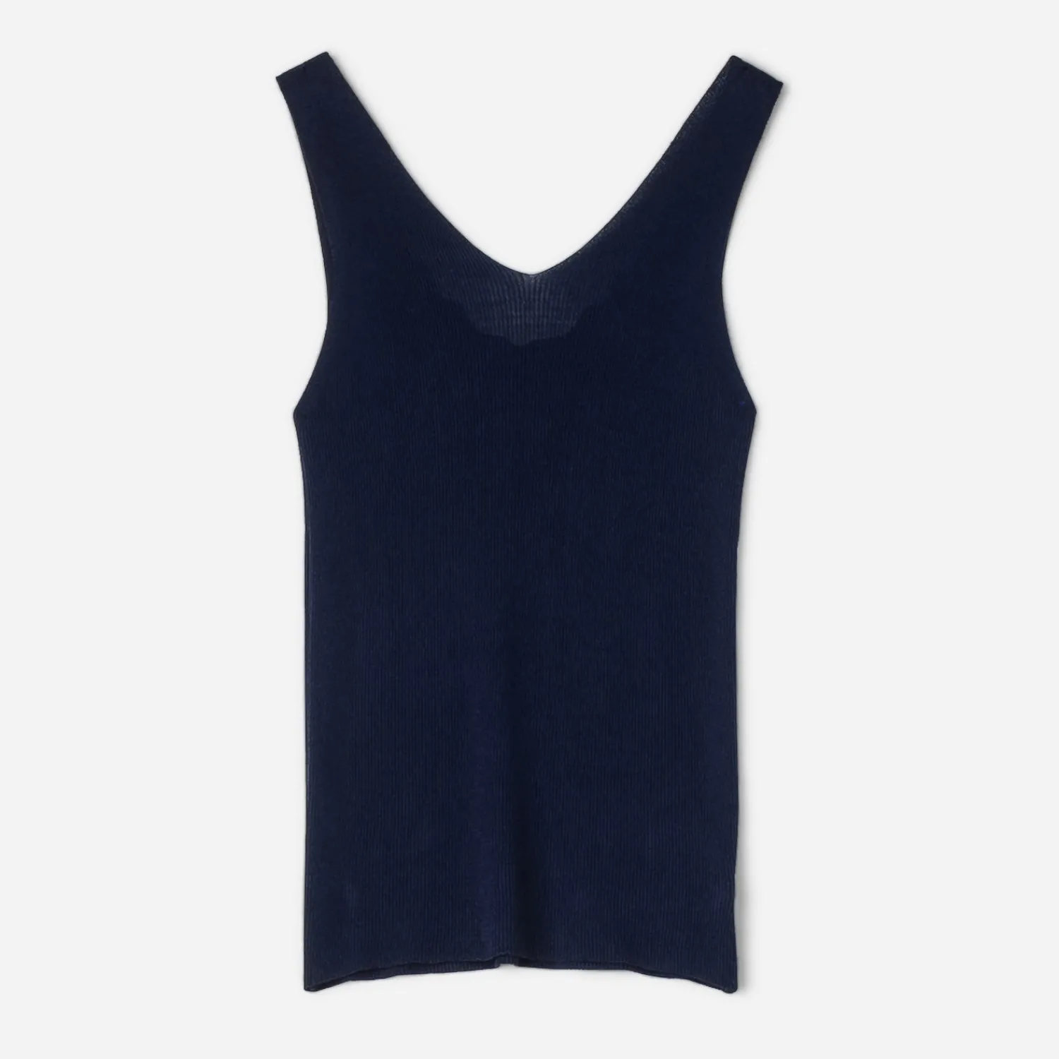 Texto T-Shirts^Top tricot côtelé MARINE