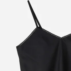 Texto T-Shirts^Top fines bretelles NOIR